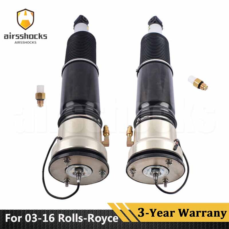 Pair Rear Air Suspension Struts For 03-16 Rolls-Royce Phantom 37106785171/2