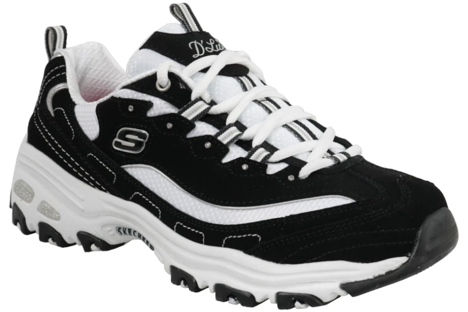sneakers Femme, Skechers D'Lites - Biggest Fan, Noir - Photo 1/4
