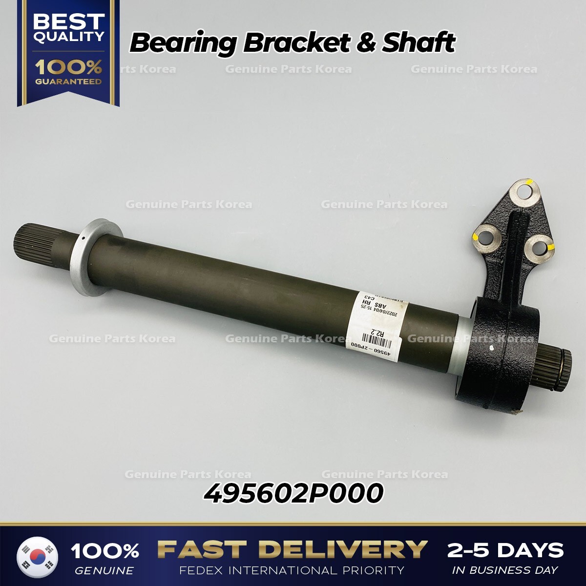 ⭐Genuine⭐ Bearing Bracket & Shaft 495602P000 for Hyundai Santa