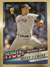 2020 TOPPS DECADES' BEST #DB-64 ROGER CLEMENS BLUE PARALLEL BOSTON RED SOX