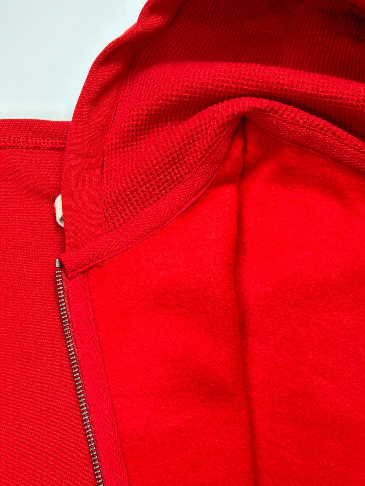 PONY Polo Ralph Lauren Felpa con cappuccio e cappuccio full zip grande e alta con frangia Rosso