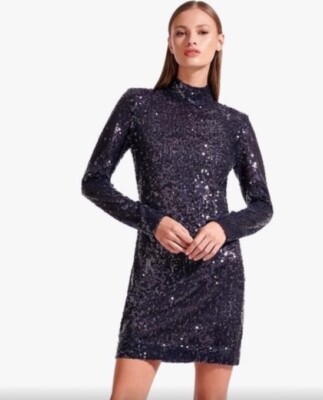 184 NWT Staud Liza Sequin Mini Dress 10 $275 | eBay
