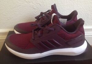 burgundy adidas cloudfoam