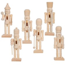 6 Pcs Nutcracker Figures Christmas Ornaments Figurine Festive Collectible