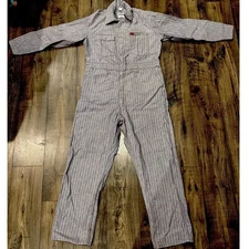 VTG Big Smith Herringbone Coveralls Union Made USA Cotton Size 44-46