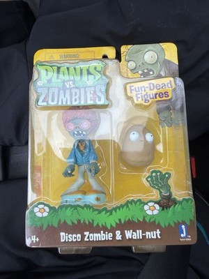 2012 Plants vs Zombies Disco  Zombie & Wall-nut Figures Jazwares! NIB SEALED!!!