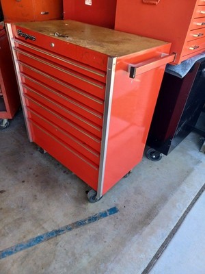 Vintage Snap-on KR555C 8 Drawer Roll Cab USA 1984 1 Key Works