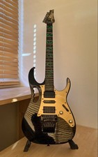 Guitare électrique japonaise Ibanez JEM77 Steve Vai Signature 1991 Purple Gold