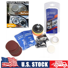 New Pro Car Headlight Lens Restoration Kit Headlight Cleaner Polishing Tool /