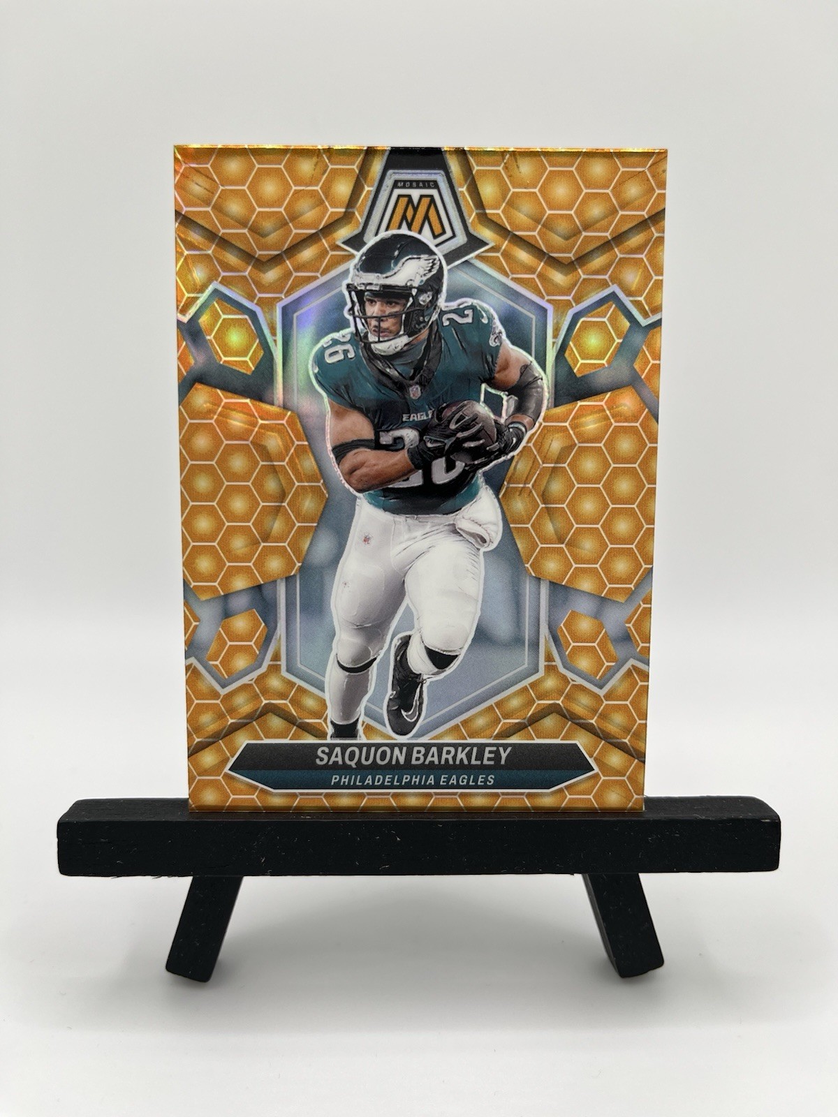 2024 Mosaic Football Saquon Barkley #177 (Honeycomb Parallel/Short Print)