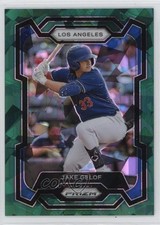 2024 Panini Prizm Green Ice Prizm Jake Gelof #41 uk2