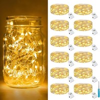 Lichterkette Led 2M 20 Leds Batteriebetrieben Warm Weiß 3 Modi FüR Party