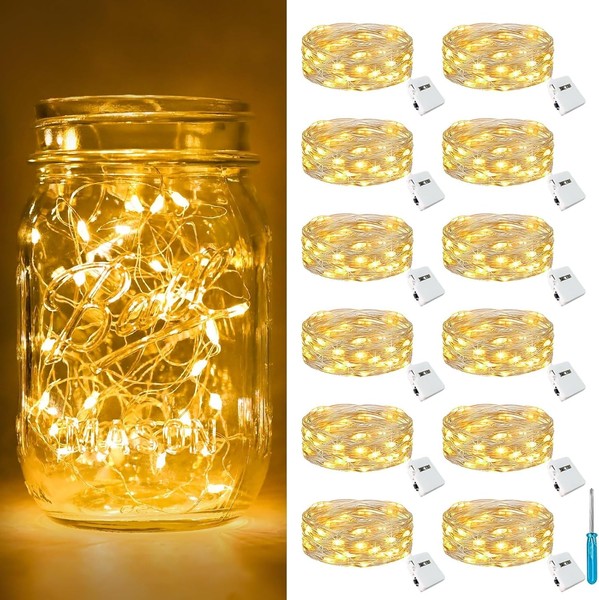 Lichterkette Led 2M 20 Leds Batteriebetrieben Warm Weiß 3 Modi FüR Party-image