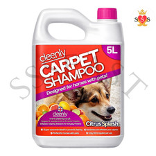 Cleenly Pet Carpet Shampoo Cleaner Solution 5L - Citrus Splash Fragrance each 6.60 per litre