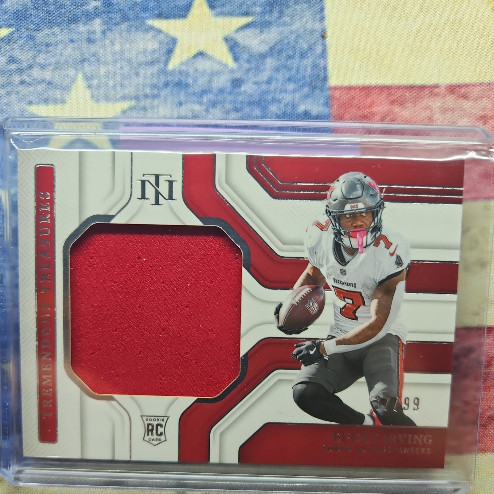 2024 National Treasures Tremendous Treasures Bucky Irving RC Patch 37/99