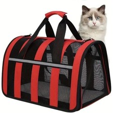 Transportin para Perros Gatos Conejos Bolsa de Transporte Mascota Bolso Flexible