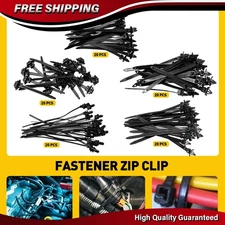 100X Universal Nylon Cable Bundled Bands Wire Harness Line Zip Fasteners Clips