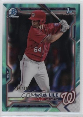 2021 Bowman Draft Chrome Aqua Lava Refractor 174/199 Daylen Lile #BDC-18 11ur
