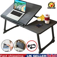 Folding Laptop Table Stand Bed Tray Sofa Lap Breakfast Portable Computer Desk UK