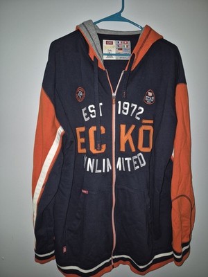 Ecko Unltd. Men's XL Zip-Up Hoodie 90s Rap & Hip-Hop Y2K Streetwear