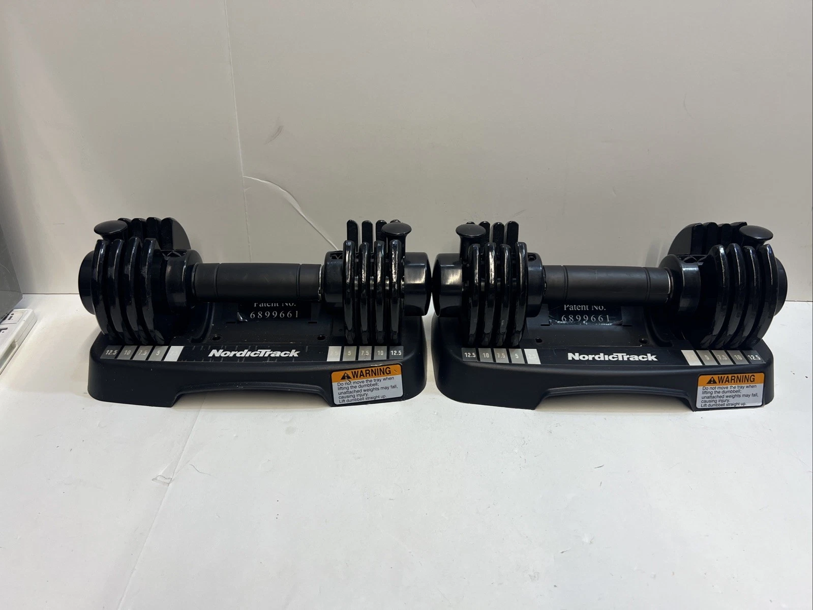 Reebok Weights Speed Pac 25lb Adjustable Dumbbell Pair w/Base Set 2 (12.5lb X 2)
