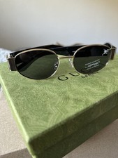 Ed Hardy Sunglasses UV 100 Protective Black Gold Frame w Dragon Ed-Annunciation