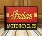 Indian Motorcycle Flange Sign Gas Oil Garage Parts Vintage Style Wall Decor