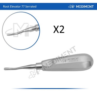 2 Pcs Dental Surgery Elevator Bernard Spade 6.5'' Length Root Extraction