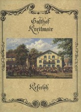Gasthof Kreitmair Menu Munich Germany 1999 Bavarian Restaurant 