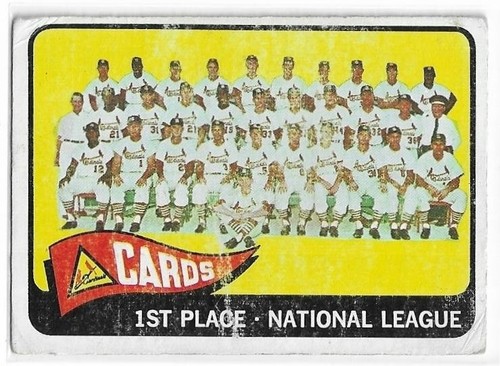 Cardinals Team #57 1965 O Pee Chee card