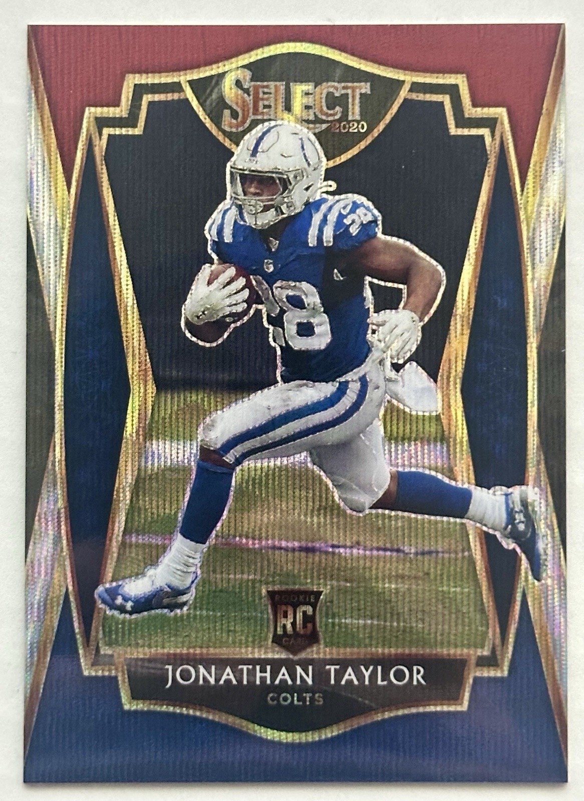 2020 Panini Select Tri-Color Prizm Jonathan Taylor #153 Colts RC /199