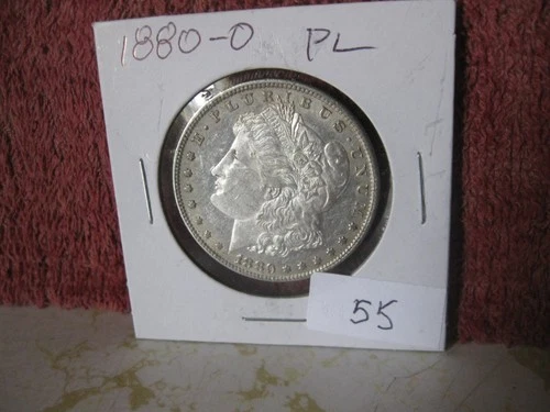 1880 O MORGAN SILVER DOLLAR LIGHT TONEING BU++