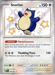 Snorlax 202/091 Paldean Fates
