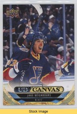 2024-25 Upper Deck Series 2 UD Canvas Jake Neighbours #C163 READ 3d2