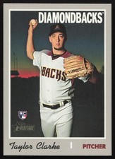 2019 Topps Heritage #531 Taylor Clarke Arizona Diamondbacks Rookie