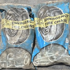 Emergency Tire Chains Unopened Package Of 2 New Old Stock Emergency Tire Chains Unopened Package Of 2 New Old Stock