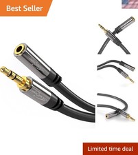 20ft Headphone Extension Lead Cable, 3.5mm connectors aux Audio Cable, Male...