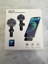 NEW Leettus Lavalier Wireless Microphone for iPhone, Android, YouTube, TikTok