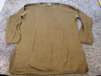 Express Tricot Large Women Textured Pullover Light Sweater VTG 90s Y2K Silk