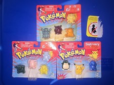 POKEMON  Lot Of 3 New Vintage 1999 Toy Island...