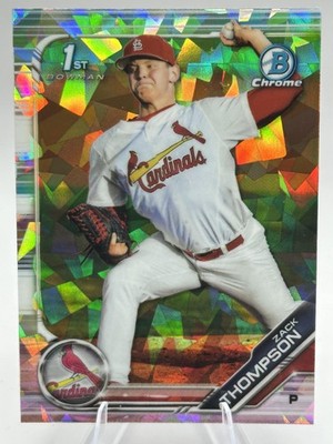2019 Bowman Draft Sapphire Edition Zack Thompson St. Louis Cardinals