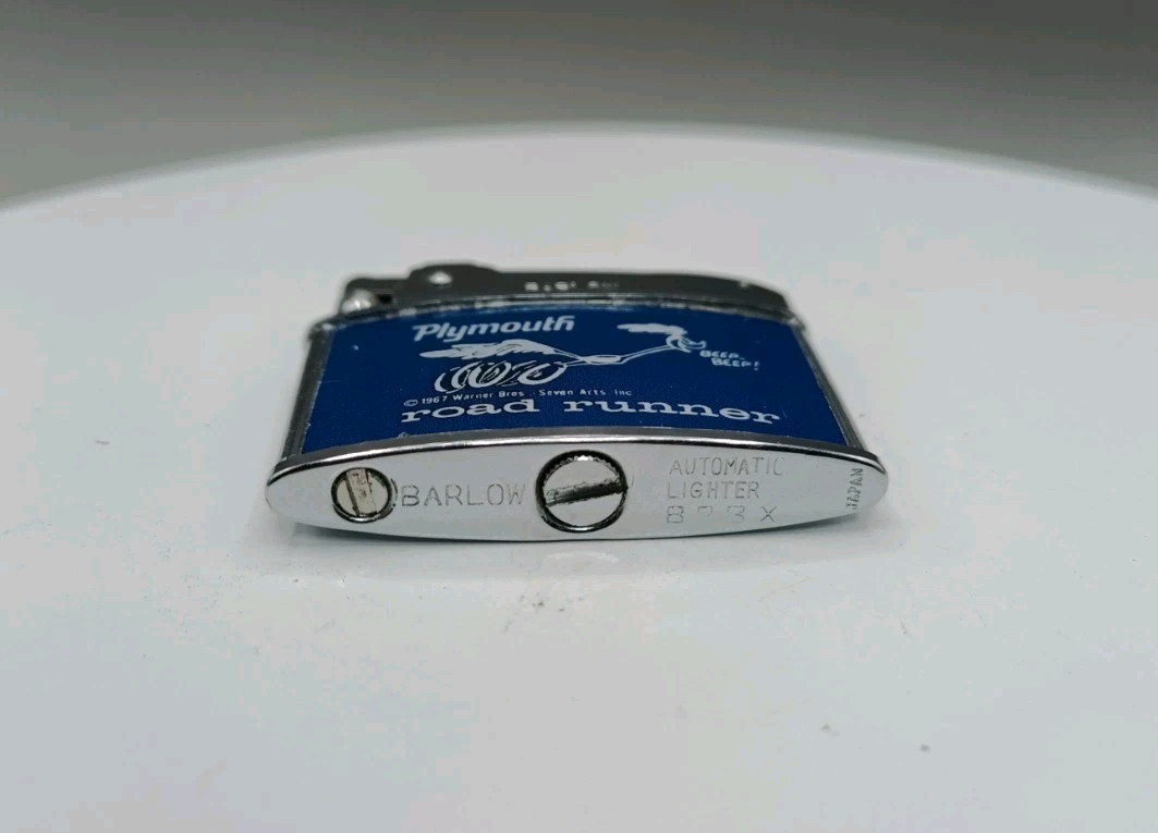 Vintage Plymouth Chrysler Roadrunner Promo Flat Ad Cigarette Lighter