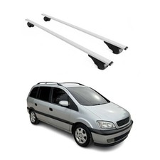Dachträger Grundtäger für Opel Zafira A 1999-2005 75kg Metall Silber 2 tlg