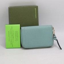 LONGCHAMP Coin Case Wallet Light Blue From Japan