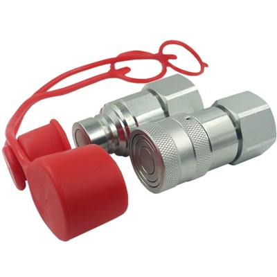 3/4'' NPT LSQ Hydraulics Flat Face Skid Steer Hydraulic Quick Connect Coupler...