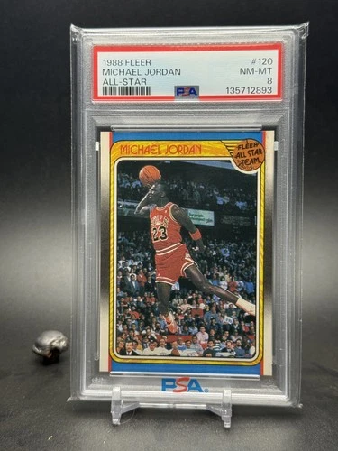 1988-89 Fleer All Star #120 Michael Jordan PSA 8