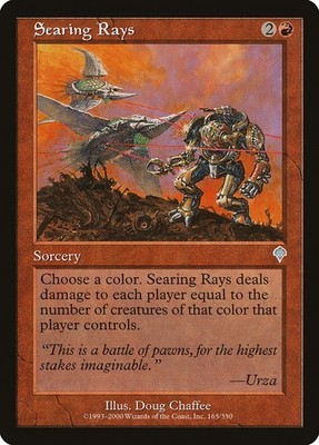 MTG Magic the Gathering Searing Rays (165/356) Invasion LP