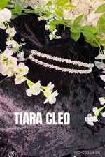 Delicate Sparkling Silver, Crystal, Cubic Zirconia, Pearl, Bridal/Prom Tiara