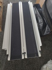 2PCS Telescopic Wheelchair Ramps, 6FT - Portable Threshold Ramps, 272kg Capacity