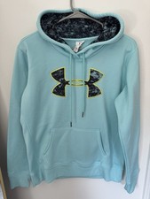 Women s Under Armour Light Blue Hoodie Sweatshirt Size Small